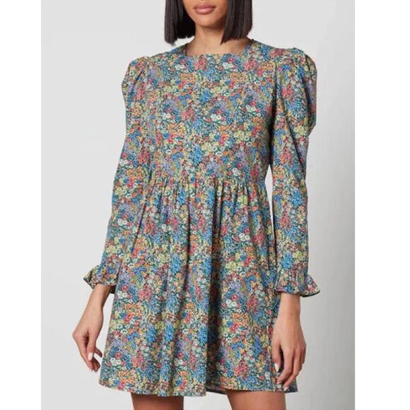 Batsheva x Laura Ashley Mini Prairie Dress 2 NEW - Picture 2 of 9